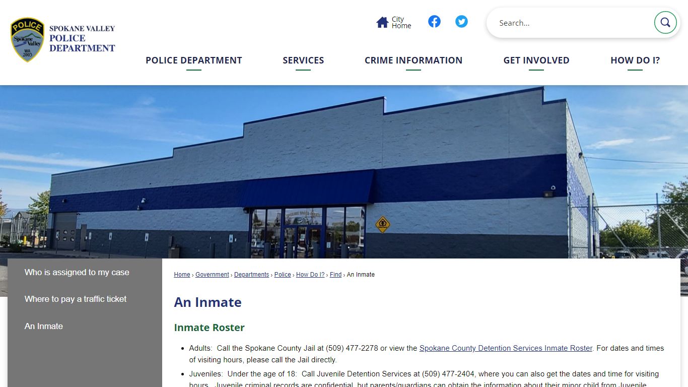 An Inmate | Spokane Valley, WA